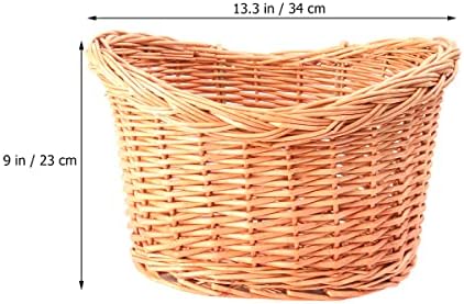 Abaodam Rustikalna prednja ručka korpa ručno izrađena prirodna košara za pohranu vinove loze