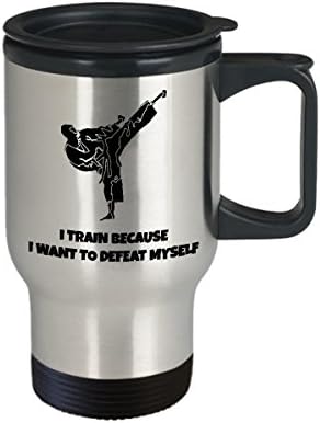 Taekwondo karate karatna putna krila najbolja smiješna jedinstvena osobna borilačka umjetnost čaj savršena ideja za muškarce žene koje treniram jer želim da se pobijedim