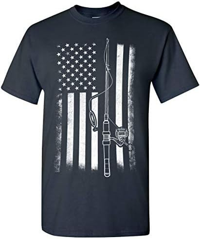 Majice Za Ribolov Sa Američkom Zastavom, Smiješne Muške Majice Za Pecanje, Muške Grafičke Majice