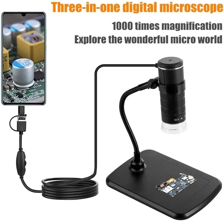Cxdtbh 1000x digitalni mikroskop 1080p mikroskop visoke definicije pametni telefon kamera Video za