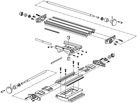Multifunkcionalnostradna glodalica radni poprečni stol glodalica spoj bušilica Slide tabela za bušilicu Adjustme X-Y(6330 veličina)