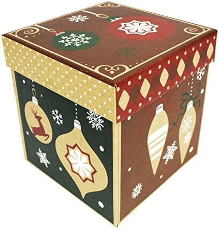 Set od 4 elegantne ukrasne zanatske praznične kutije - 4 X4 4,5 - 4 stila - kutije lijepo tematski