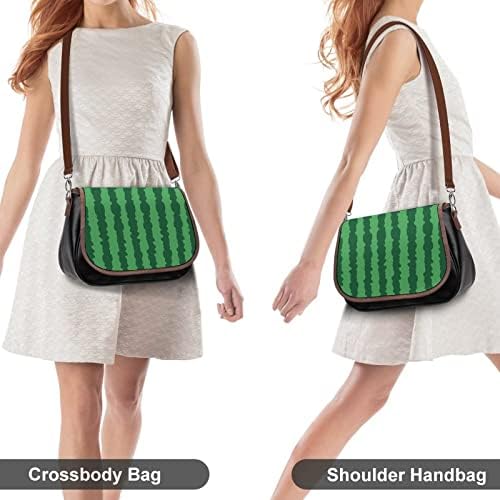 Zelena crtana kožna torba od lubenice mala torbica modni Fanny paket putni ramenski dnevni ruksak za muškarce i žene