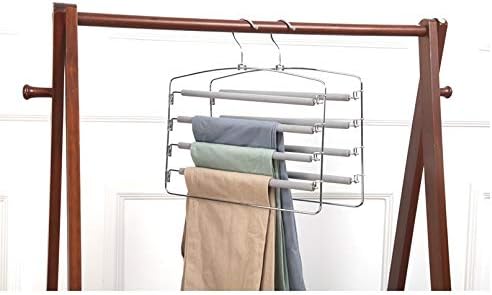 UxZDX 5 TIER metalne hlače Hlače Hlače višenamjenska vješalica za uštedu prostora garderoba za skladištenje