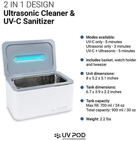 Ultrazvučno sredstvo za čišćenje i UV svjetlosni sanitizer, profesionalna mašina za čišćenje nakita
