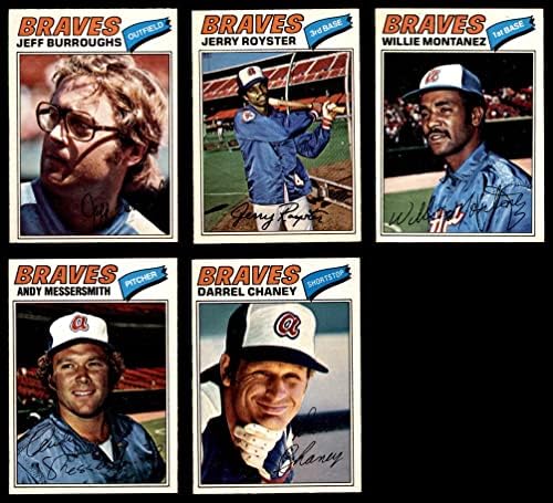 1977. O-pee-chee Atlanta Braves Team Set Atlanta Braves Ex / MT Hrabres
