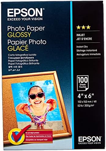 Epson C13S042548 sjajni papir za fotografije , bijeli, 10 x 15 cm