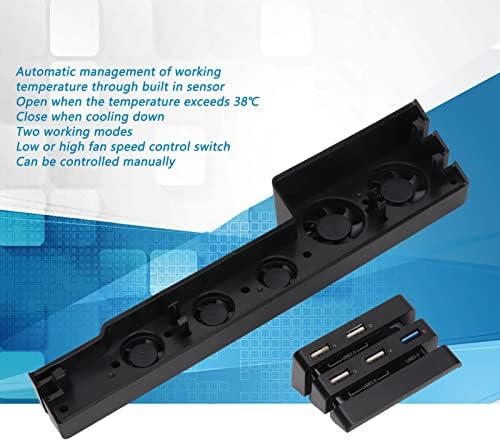 USB Game Console Cooler utikač i reprodukcija Ušteda energije Brzi višenamjenski za vanjske igre Hlađenje ventilator 2 Načini sa čvorom za Pro
