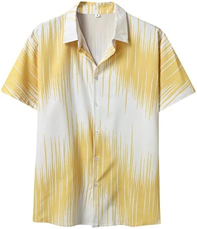 Radne majice za muškarce muške kratke rukave proljeće ljeto Casual štampane košulje Moda Top bluza košulje