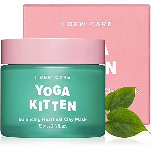 I dew CARE Namaste Kitten vegansko pranje lica + Yoga Kitten glinena maska za lice + Juicy Kitten Serum + Chill Kitten Moisturizer Cream Bundle