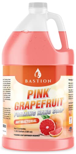 BASTION PINK GREBEFRUIT FOAMING ANTIBACTERIJALNI RUČNI SAW SAPE 1 GALON Osvježavajuće ružičasti miris grejpfrut sapuna od sapuna - izrađen u SAD-u.