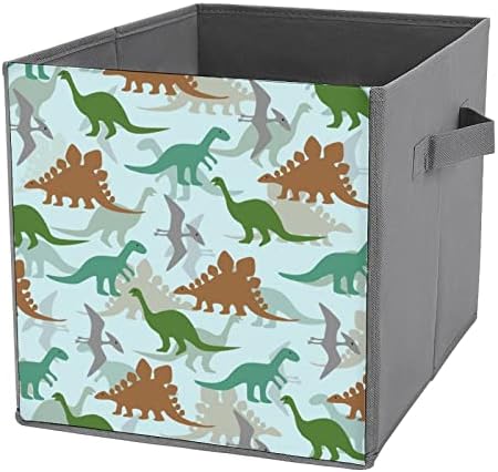 Uzorak dinosaurusa velike kocke kante za skladištenje sklopiva platnena kutija za odlaganje