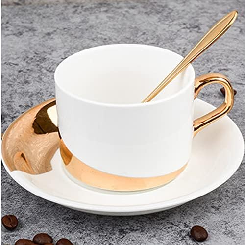 ZlxDP lonac za kafu, šalica za kavu, europski stil mliječni čaj čaja, keramički zlatni set čaja,