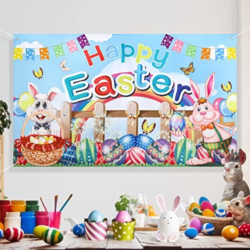 Uskršnje dekoracije Uskršnja pozadina, 71x43 inča Uskršnje Pozadine za fotografiju Happy Easter backdrops