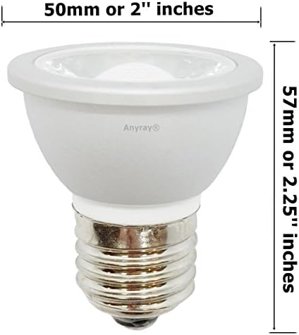 Anyray 2-LED Sijalice HR16 120V E27 MR-16 JDR C lampa za haubu kratki vrat E26