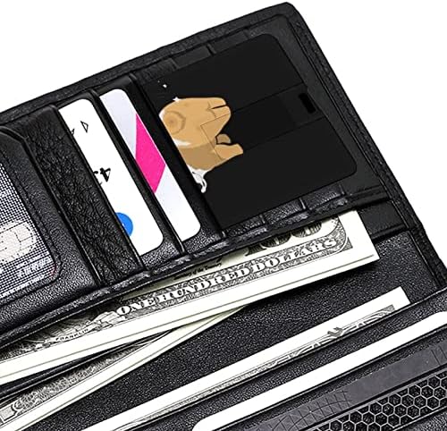 Slatka Corgi Shiny Butt kreditna kartica USB Flash Personalizirana memorijska memorija Stick pogon 64g