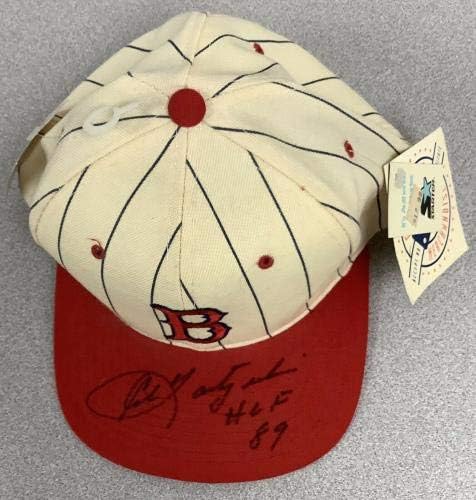 Carl Yastrzemski potpisao bejzbol šešir Red Sox MVP All Star Gold Rukavice HOF 89 JSA - AUTOGREM HATS