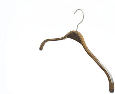 Hizho Birch Drveni vješalice sa kliznim dugim ljepljivim fleksibilnim gumenim hvataljkama - okretna kroma