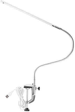 Yosoo Gooseneck Clip Stock lampica, USB punjenje Fleksibilni vrat LED nega za oči Light Podesiva metalna