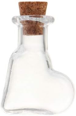 BESYOUSEL 1ML Cork boce tine čiste staklene jarke bočice čiste staklene boce sa čep za čepove kosi