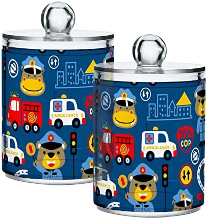 Cartoon Car Pamuk Worder kupaonske posude Staklone posude sa poklopcima Pamuk Pamuk Ball Pad Holder Jar za