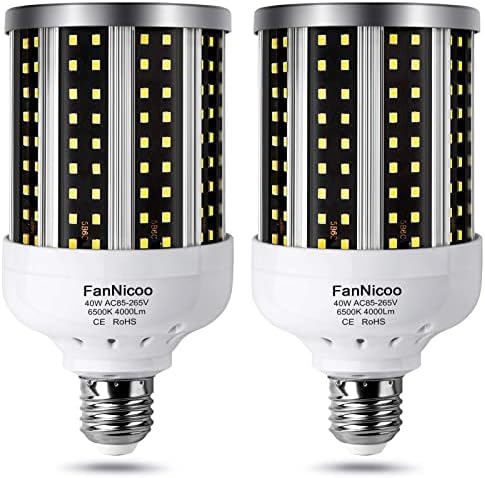 LED žarulja za kukuruz 2 Pakovanje 280W ekvivalentno hladno svijetlo dnevno svjetlo Bijela 40W 6500K 4000 lumena