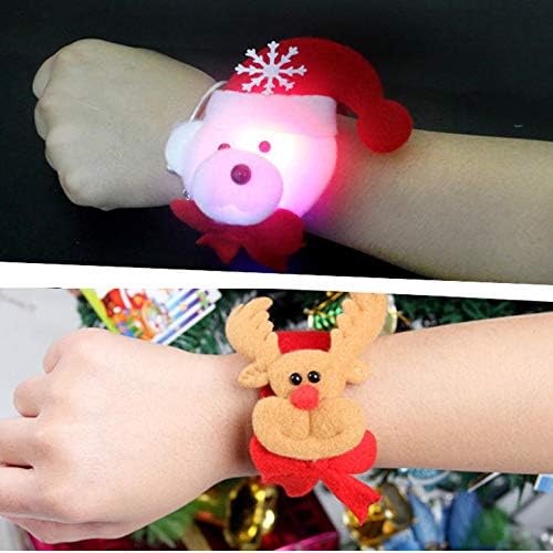 AOOF Božić Clap LED svjetlo trake za glavu prsten bend šamar narukvica Božić Party Funny Santa