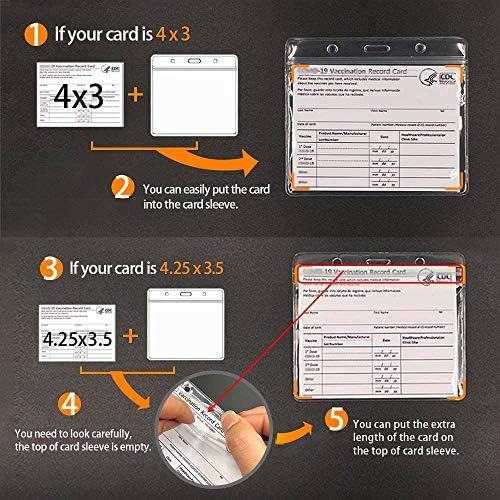 Držač značke lične karte sa 3 paketa, vertikalni prozirni držač PVC kartice prozirni Vinilni