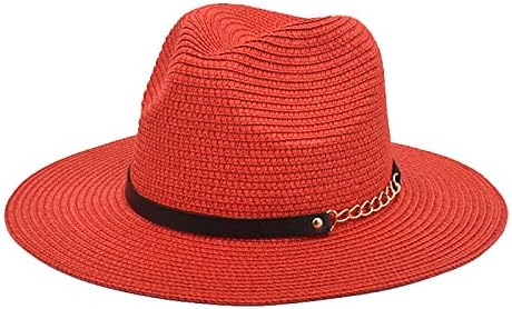 Akrilni lanac slama ravna gornja šešir casual retro sunčani šešir putni odmor od slame kašike kašike sa žicama zvono