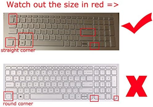 Štitnik za tastaturu u SAD-u Kompatibilan za HP 15-EB 15-EF 15z-EC 15-DF 15M-DR 15m-DS 15-DW 15m-CP 15-CH 15m-BP