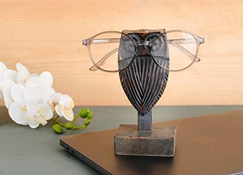 Eximious Indija božićni poklon drvena Owl držač za naočare štand za čitanje noćni ormarić za naočare