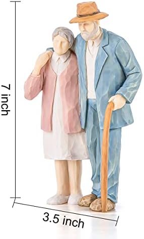 Kutua supruga i supruga, par Kopčev figura ljubavna kipa, dragocjeni trenuci skulptovani za vidnjak za vjenčanje