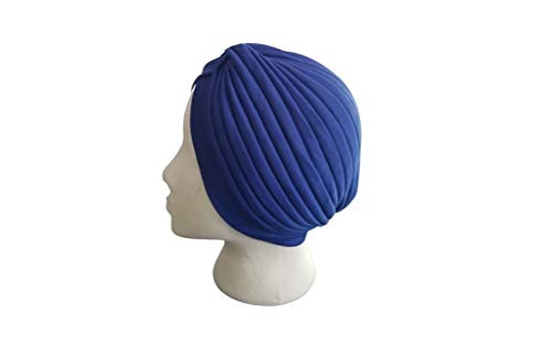 IFA Store Turbante Plizado de Mujer Azul