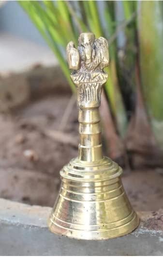 Hijet Copper Combo Stavke Pooja Thali, bakar Kalash, bakar Panchpatra sa Pali i mesinganim aarti zvonom,