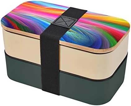 Rainbow Ocean Ručak Bento kutija s nadograđenim podesivim remen, neprekidno nepropusno spremljenje za