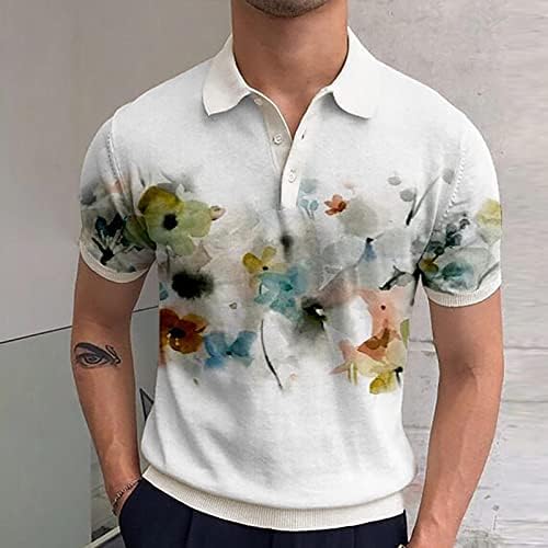 Ljetne muške majice Muška modna košulja Casual kratki rukav košulja boja blok pamuk gornji kostur veliki