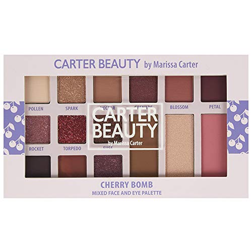 Carter Beauty Miješana Paleta Za Lice I Oči-Sve-U-Jednom Paleta Jednostavna Za Korištenje-Može Se Pohvaliti Nizom Svjetlucavih Nijansi - Prekrasnih Bobičastih I Neutralnih Tonova-Visoko Pigmentiranih-Dugotrajnih - Cherry Bomb - 1 Kom