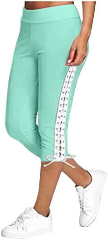 RONGXI struk Solid PUTNI POVEZIVANJA Modne pantalone Žene Ležerne prilike elastične zavoja Visoko struk haljina za žene zelena
