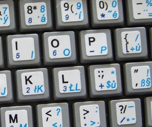 4keyboard češki engleski netbook oznake tastature izgled bijele pozadine