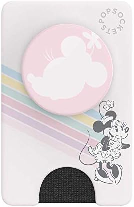 Popsockets Telefon Novčanik sa širenjem, držačem telefonske kartice, kompatibilan sa bežičnim punjenjem, Disney - Minnie Rainbow