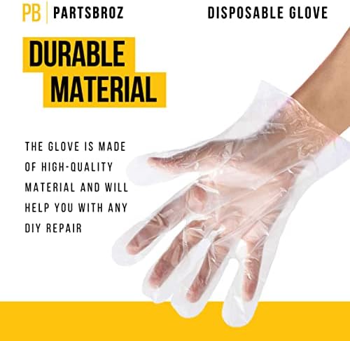 PartsBroz Plastic Repair Safe rukavice za jednokratnu upotrebu | 1 kom | jedna veličina | Model PB-19
