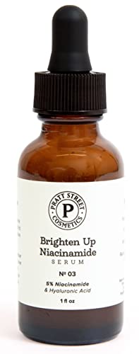 Pratt Street Cosmetics osvetljava Niacinamidni Serum za lice sa hijaluronskom kiselinom-vitaminom B3 za minimiziranje pora i blede tamne tačke