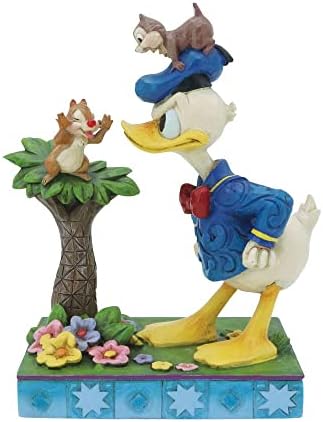 Enesco Disney Tradicije Donald sa čipom i dale figurinom, 4,75 inčnim, višebojnim, poliresinom, kalcijum karbonatom