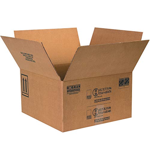 Caja dostava kutija za boje, 4-1 galon, 17 x 17 x 9 5/16, Kraft, 10 / paket