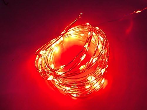 1kom 5V USB crveno svjetlo 100LED 10m žica bakrena žica Led Vilinska svjetla za zabavu