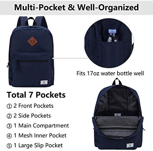 Školski ruksak, VONXURY Unisex klasični lagani vodootporni Kauzalni dnevni ruksak za tinejdžere i djevojčice