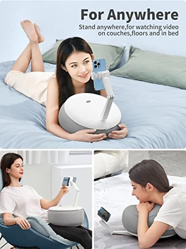 Saiji mobitel za krevet za ležaj, 360 ° držač za tablet za dva visena za rad / ugodan pogodan za iPhone, Samsung