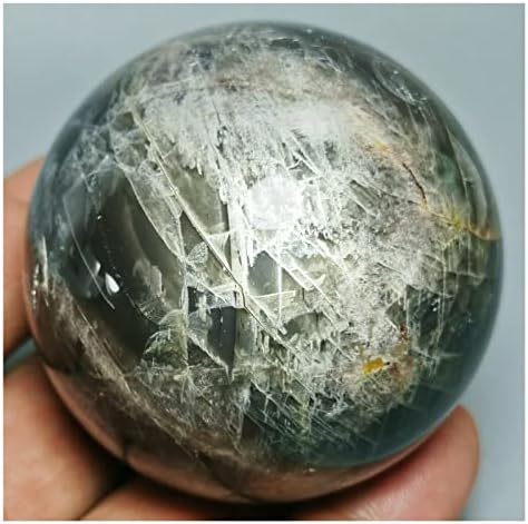 Prirodni sivi polu-dragocjeni kamen crni mjesec masaže kuglična polirana reiki ljekoviti čakra ukras soba mineralna