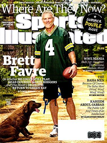 Brett Favre Autografirano / potpisano Green Bay Packers Sports Illustrirano Gdje su sada? Problem