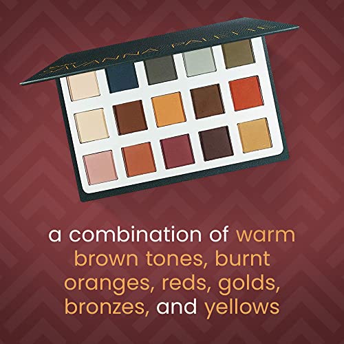 Ccolor Cosmetics-Savanna, paleta sjenila u 15 boja, visoko pigmentirana, dugotrajna, laka za miješanje, topla